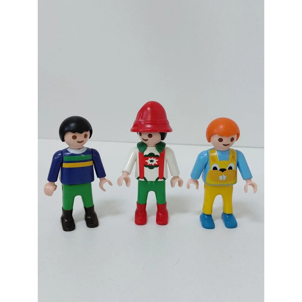 Playmobil Child Figures Lot of 7 Vintage 1990s Kids People Assorted Outfits